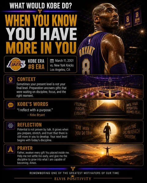 When You Know You Have More In You — original What Would Kobe Do? banner with a reflection and prayer