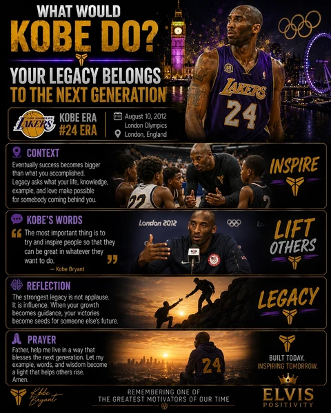 Your Legacy Belongs To The Next Generation — original What Would Kobe Do? banner with a reflection and prayer